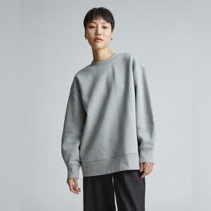 Everlane ReTrack Grey Crew Neck Sweatshirt